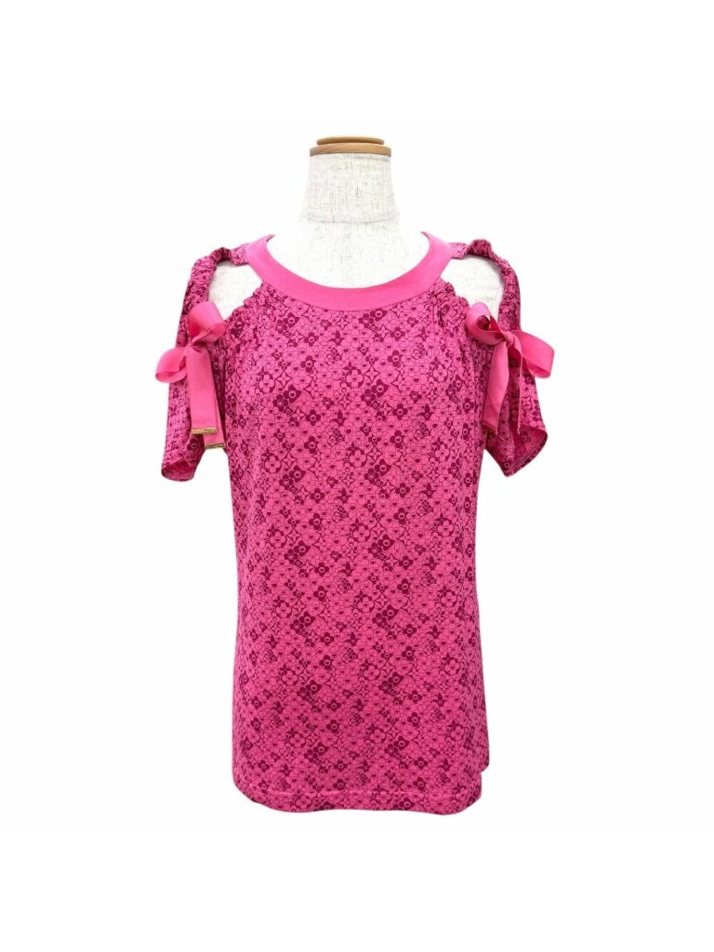 Louis Vuitton Murakami Takashi Cotton Cosmic Blossom Ribbon Short Sleeve Top